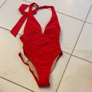 J. Crew Red One-Piece Swimsuit